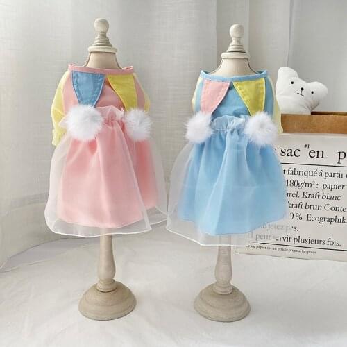 Pet Dress Girl Dog Princess Dresses Summer Puppy Cat Doggie Skirt Wedding Costumes Poodle Yorkshire Pomeranian Pet Dogs Clothes