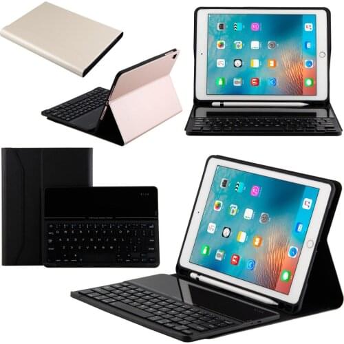 Separable Wireless Bluetooth Leather Keyboard Pencil Holder Smart Cover Funda Case For Apple iPad 9.7 2018/2017/Air/Air2/Pro 9.7