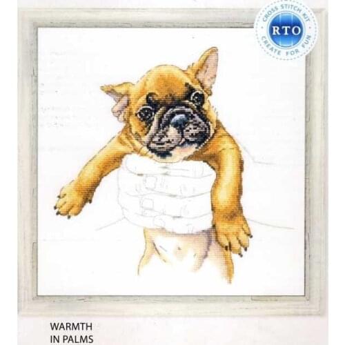 Puppy in the palm of your hand Counted Cross Stitch 11CT 14CT 18CT Cross Stitch Kits Embroidery Needlework Sets