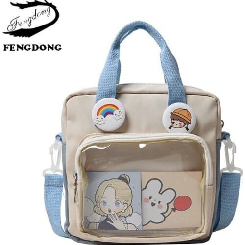Cute Girls Messenger Bag Kawaii Little Girl School Bags Trendy Woman Shoulder Bag