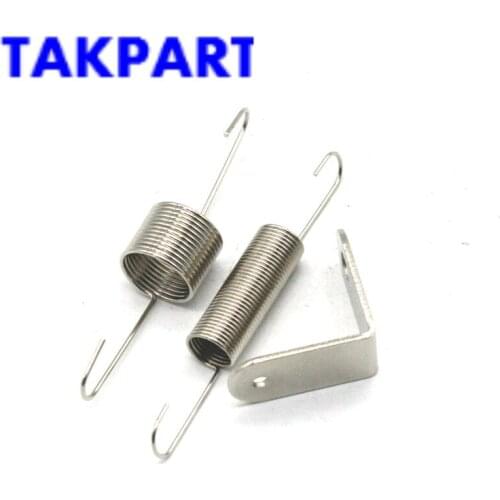 TAKPART Chrome Throttle Return Spring Bracket & Dual Springs SBC BBC For Chevy Ford 302 350