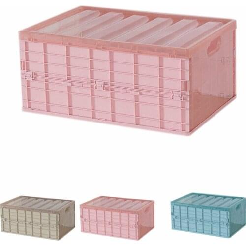 Waterproof Foldable Plastic Storage Toy Makeup Organizer with Books Container Car Trunk Boxes Case Room Sort Out