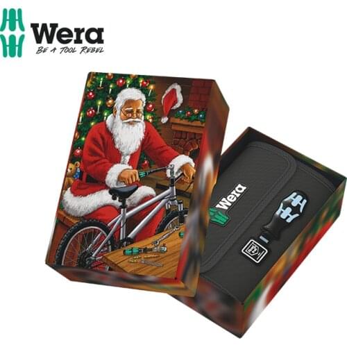 Wera Vera hardware maintenance hand tool KK41 stainless steel portable cross screwdriver Christmas set