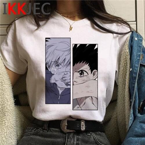 Hunter x Hunter Killua Zoldyck Kurapika tshirt women graphic tees women 2021 vintage top tees aesthetic graphic tees women