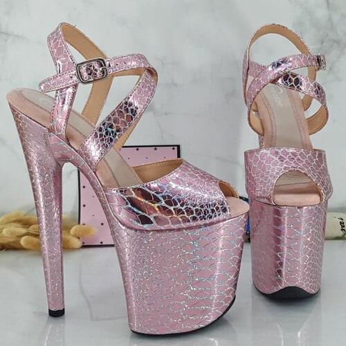 Leecabe 8Inch/20cm Womens Platform party High Heels Shoes Pole Dancing Shoes