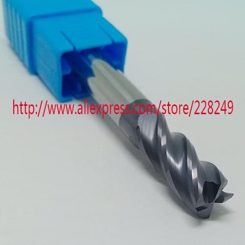 1pc D8*20*D8*60 4 Flutes HRC45 Flat Square Tungsten Solide Carbide End Mills For CNC Milling Tools