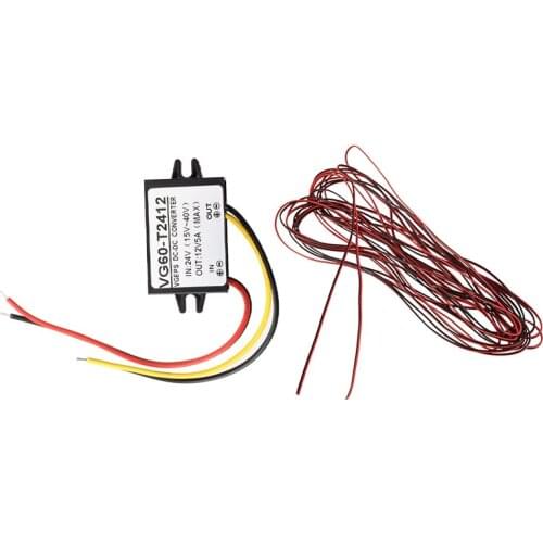 1 Pcs Voltage Converter Transformer Voltage Transformer & 1 Pcs Zip Wire AWG Cable Power Ground Stranded
