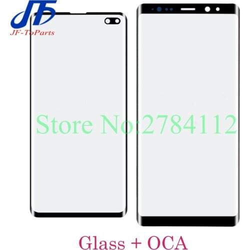 10Pcs 2 In 1 Laminate OCA Glass Replacement For Samsung Galaxy S8 S9 S10 Note 8 9 10 Plus Front Glass LCD Outer Display Panel
