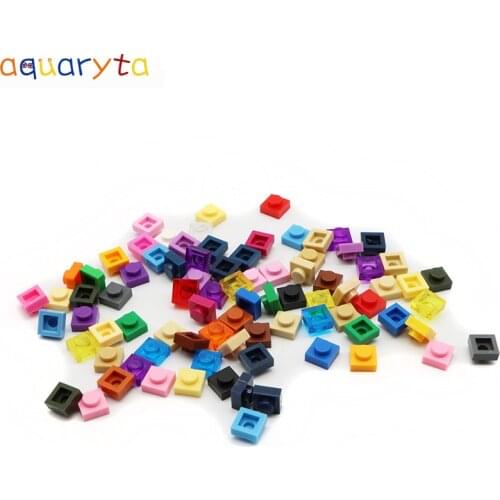 Aquaryta 2500pcs 3024 Thin 1X1 Bulk DIY Blocks Building Bricks Pixel Painting Materials Compatible with LOGO Educational Toys