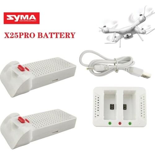 7.4V 1000mAh LIPO Battery for Syma X25PRO Original 7.4v Replacement Rechargeable Battery RC Drones Aircraft Quadcopter Parts