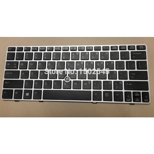 Free shipping genuine laptop US Keyboard for HP Elitebook 2560P 2570P US keyboard with frames 701979-001 700948-001