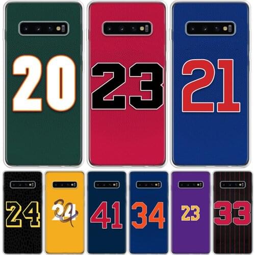 Basketball 23 24 Lucky Number Phone Case for Samsung Galaxy S10 S20 Ultra Note 10 9 8 S9 S8 S7 J4 J6 J8 Plus Lite + Popular Cove