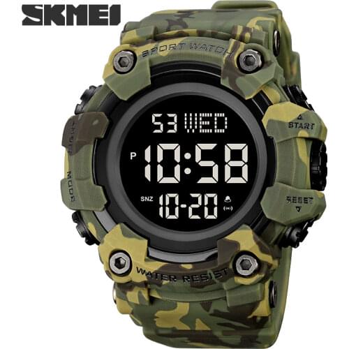 Fashion Men Sport Watch Luxury SKMEI Watches Stopwatch Countdown Digital Watch 50Bar Waterproof Military Watch Clock For Mens