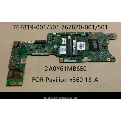FOR HP Pavilion X360 HP X360 13-A laptop motherboard 767819-001 767820-001 767820-501 DA0Y61MB6E0 WITH I5-4210 100% fully tested