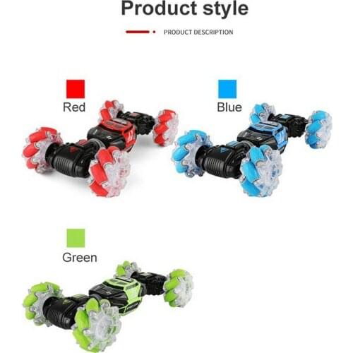 Double-Sided Stunt Car Gesture sensor remote control stunt watch rollover twisting toy car body deformation off-road vehicle