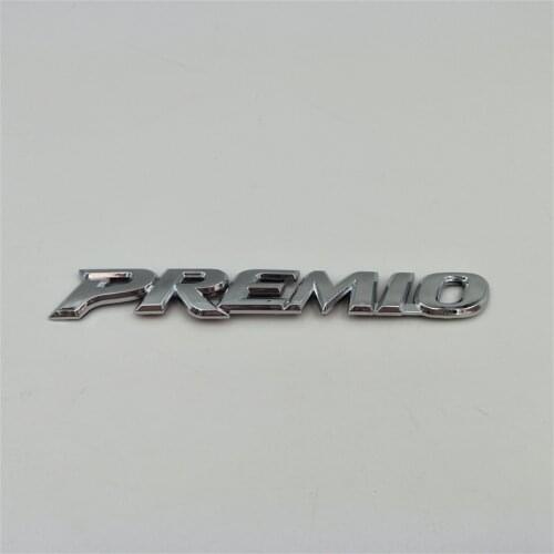 For Toyota Premio Chrome Letters Emblem Badge Rear Boot Trunk Logo Stickers