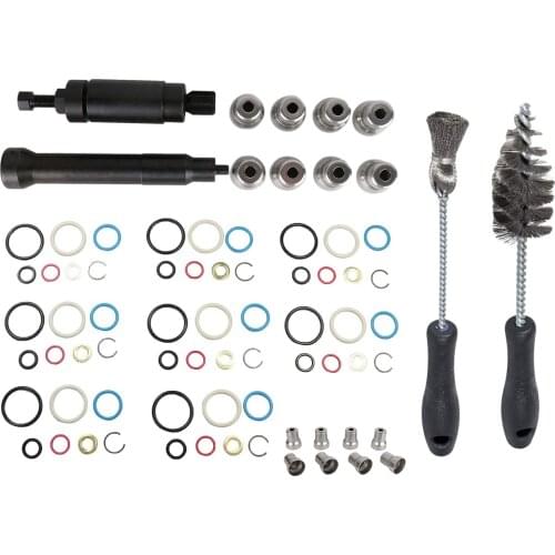 Fuel Engine Injector Sleeve Cup Removal Tool & Installation Kit For Ford 2003-2010 6.0L With Nozzle Cleaning Tool