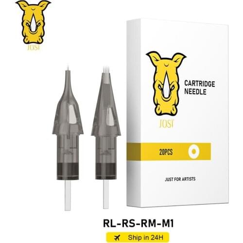 JOSI 20Pcs Tattoo Needles 0.35MM RL RS RM M1 Cartridge Needle Disposable Sterilized Cartridge Tattoo Needle for Shader Liner