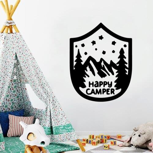 Hot Shield camper Removable Art Vinyl Wall Stickers For Kids Rooms Home Decor Removable Decor Wall Decals
