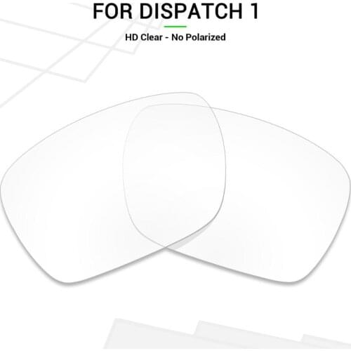 Mryok Anti-Scratch Replacement Lenses for Oakley Dispatch 1 Sunglasses HD Clear