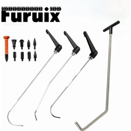 Paintless Set with Rods Hook Car Auto Body Dent Removal of Rods Hooks, Handtools and Accessories of Dents and Door Ding