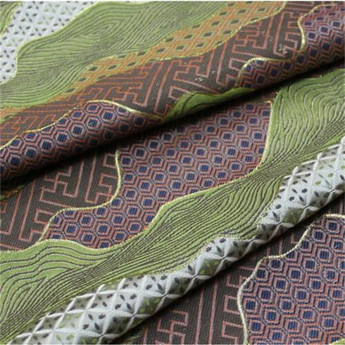 NCF639 Japanese Style Fabrics For The Kimono Mens Clothes Brocade Fabric Home Textiles Decoration Fabric Handbag DIY Fabrics