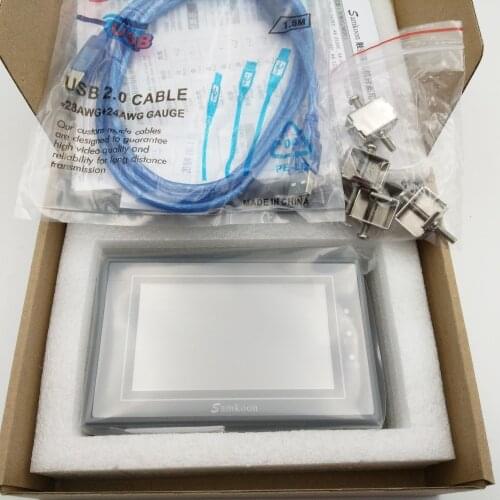 New 4.3" inch HMI Touch Operator Panel Display Screen 480*272 1COM EA-043A with Free Cable & Software CE One Year Warranty