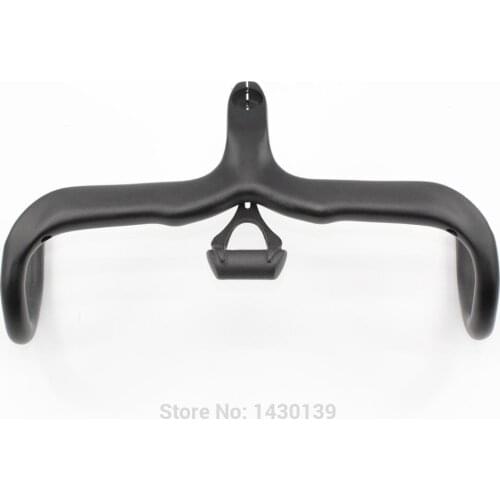 New Road bicycle 3K full carbon fibre handlebars carbon bike handlebar and stem integratived with computer stents Free shipping