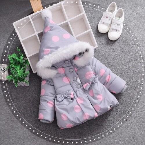 Autumn winter Baby girl clothing cotton jacket outerwear infant baby girl outfits clothes casual sports hooded jackets coat DR05