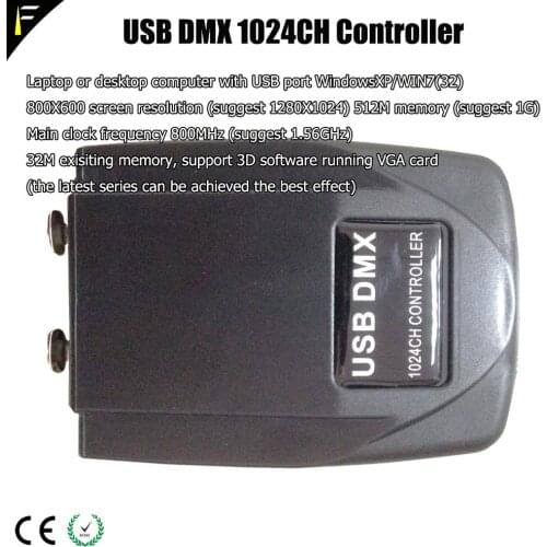 Professional Light Jockey USB Transfer DMX 512 Interface PC Controller DMX 1024 Console Light Fixture Build Martin Lightjockey