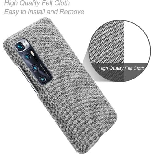 Anti-slip Ultra Thin Fabric Cloth Case for Xiaomi Mi 10 Ultra Anti-Drop Phone Bag Cover for Xiomi Mi 10 Ultra 10ultra mi10ultra