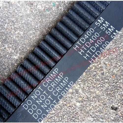 5pcs HTD5M belt 400-5M-15 Teeth 80 Length 400mm Width 15mm 5M timing belt rubber closed-loop belt 400 HTD 5M S5M Belt Pulley