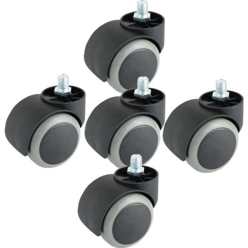 5 Pcs/Lot Boss Chair Pulley 2-inch Screw Caster Bedside Table Office Chair Furniture Universal Wheel