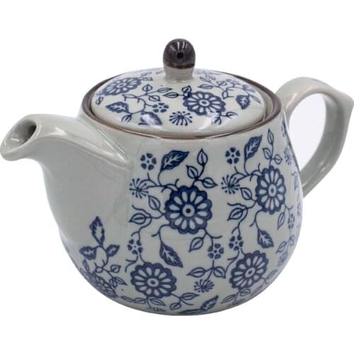 Blue and white porcelain teapot household large-capacity filtered hot and cold water kettle office available