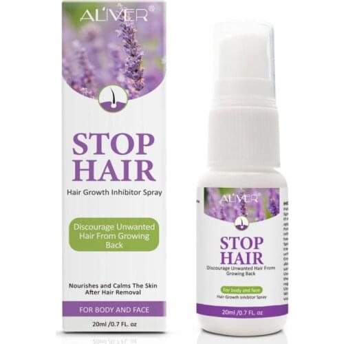20ml Lavender Inhibit Hair Spray Gentle Nourish Hair Repair Smooth Body Hair Removal Spray Depilatory Care Products