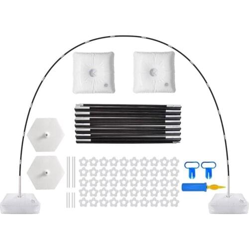 Balloon Arch Garland Kit Wide Adjustable Stand Set with Water Fillable Base Clips Party Decor