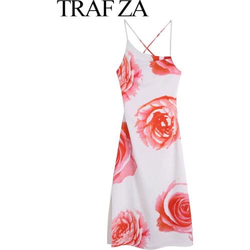 Летние платья с разрезом TRAFZA China At AliExpress