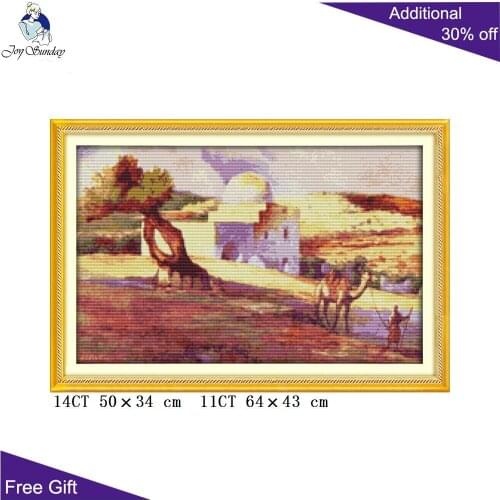 Your Gift Rachel Tomb Home Decor F580 14CT 11CT Counted and Stamped Rachel Tomb Needlework Embroidery DIY Cross Stitch kits