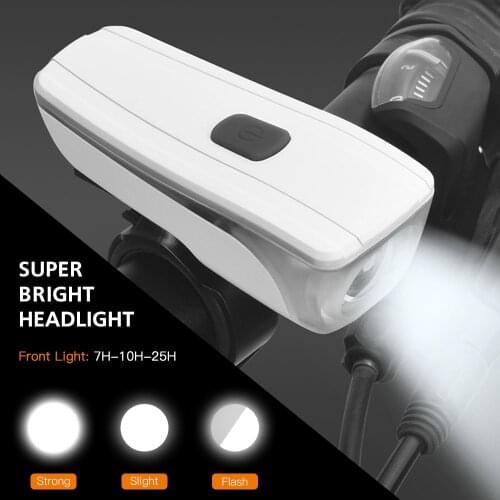 Bike Lights Set USB Rechargeable Bicycle Headlight & Tail Light Waterproof Cycling Front Headlight and Back Light Bright Light