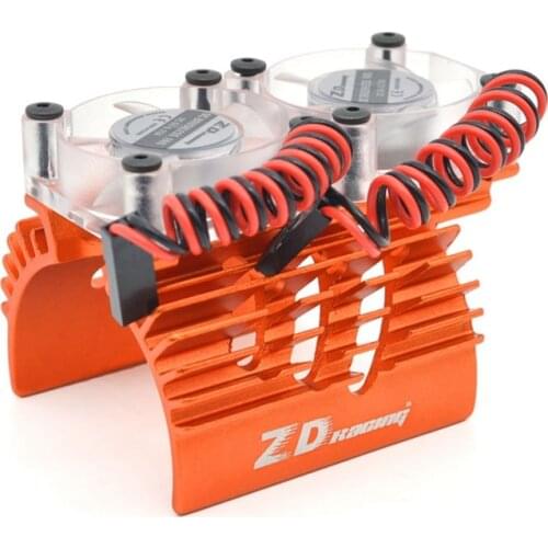 ZD Double Fan Motor Cooling Radiator 40-42mm for 1/8 Traxxas X-Maxx Summit E-Revo ARRMA 1/7 Racing EX-07 EX07 RC Car