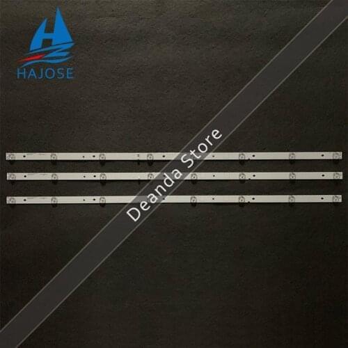 1SET=3PCS LED backlight strip lamp for akai 43 inch TV JS-D-JP4310-A81EC JS-D-JP4310-B81EC E43DU1000 MCPCB