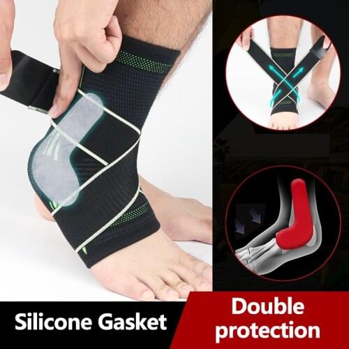 1 Pair Protective Football Ankle Support Basketball Ankle Brace Compression Nylon Strap Belt Ankle Protector