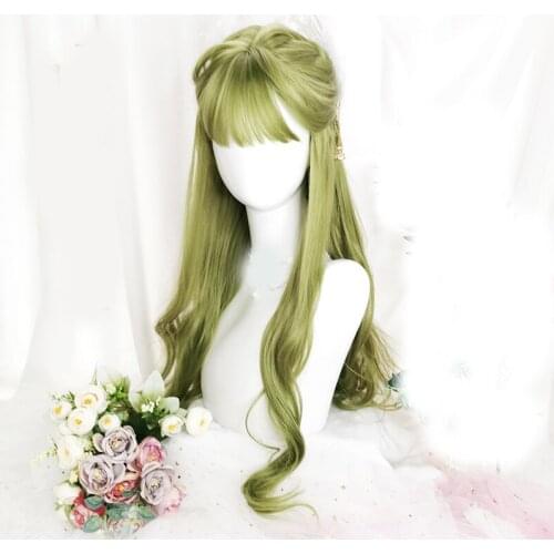 1pcs Lolita Princess Long Wig Synthetic Hair Cosplay Costume Decor Halloween Party Accessories for Women Girl Gift