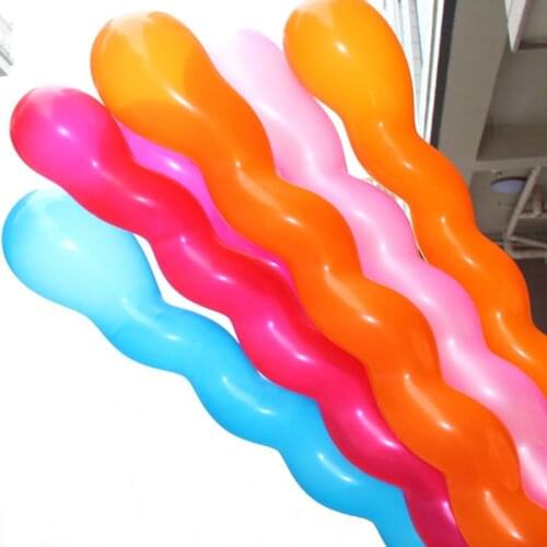 10 Pcs/Pack Hot Sale 100cm 2.5g 100cm Mix Color Balloon Spiral Balloon Wedding Twist Balloon For Party Birthday Party Decoration