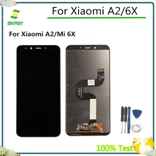 100% Tested AAA Quality LCD Display For MiA2 Mi A2 LCD Display With Touch Screen Digitizer Assembly For Xiaomi A2/6X Mi6X