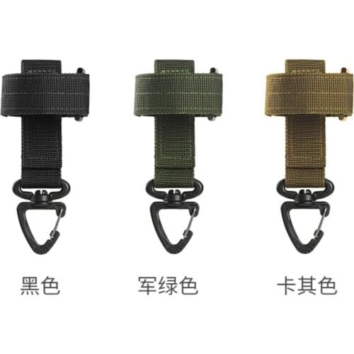 100pcs/lot Multifunction Outdoor Gloves Rope Hanger KeyChain Molle Backpack Hook Carabiner Camping Hiking Travel Kit Tool