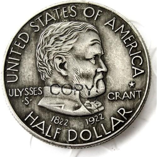1922 US HALF DOLLAR Silver Plated Copy Coin