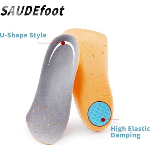 3/4 length Memory Foam insole Flat Foot Orthotic Arch Support Insoles 2CM Half Shoe Pad Shoes Sole Inserts