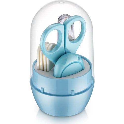 4 Pcs/Set Baby Hygiene Kit Nail Clippers Nail Polisher Tweezers Newborns Set Healthcare For Kids Bebe Essentials