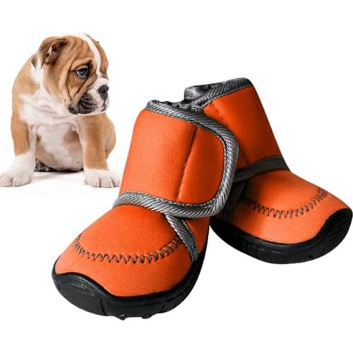 4Pcs/Set Waterproof Winter Pet Dog Shoes 7 SIZE Dogs Boots Cotton Non Slip XS XL For ChiHuaHua Puppy Shoes